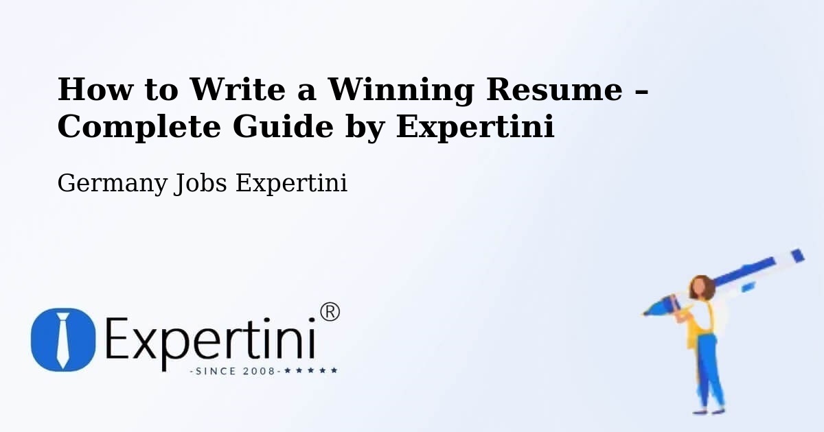 Resume Writing Guide for Job Seekers – Göttingen - Göttingen, Germany Jobs Expertini